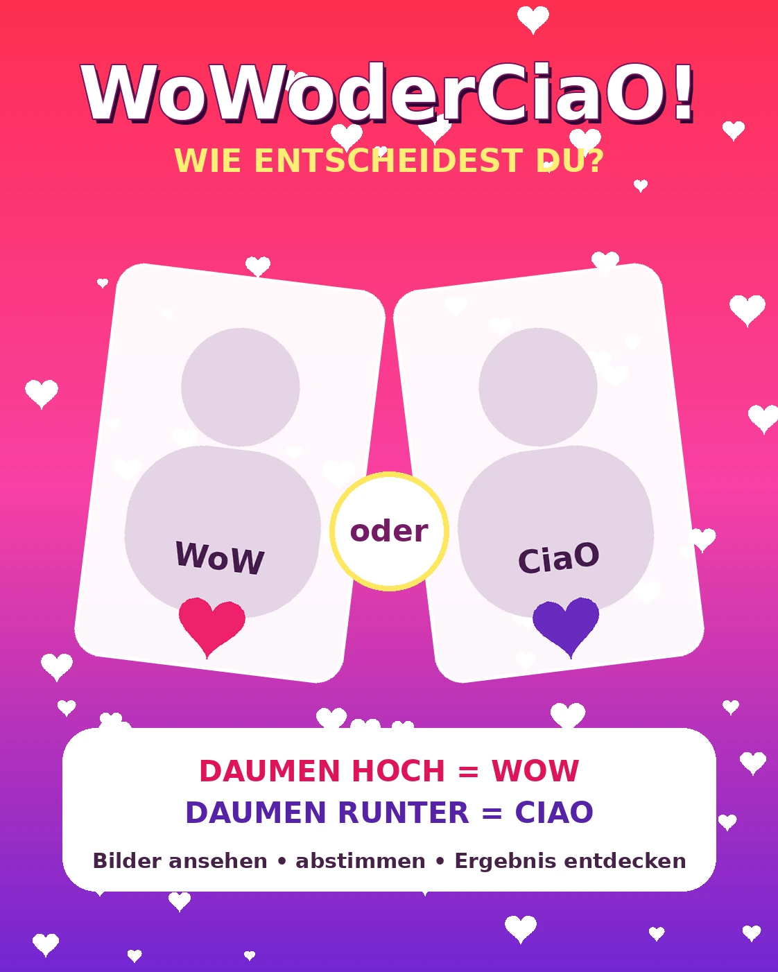 WoW oder Ciao! App