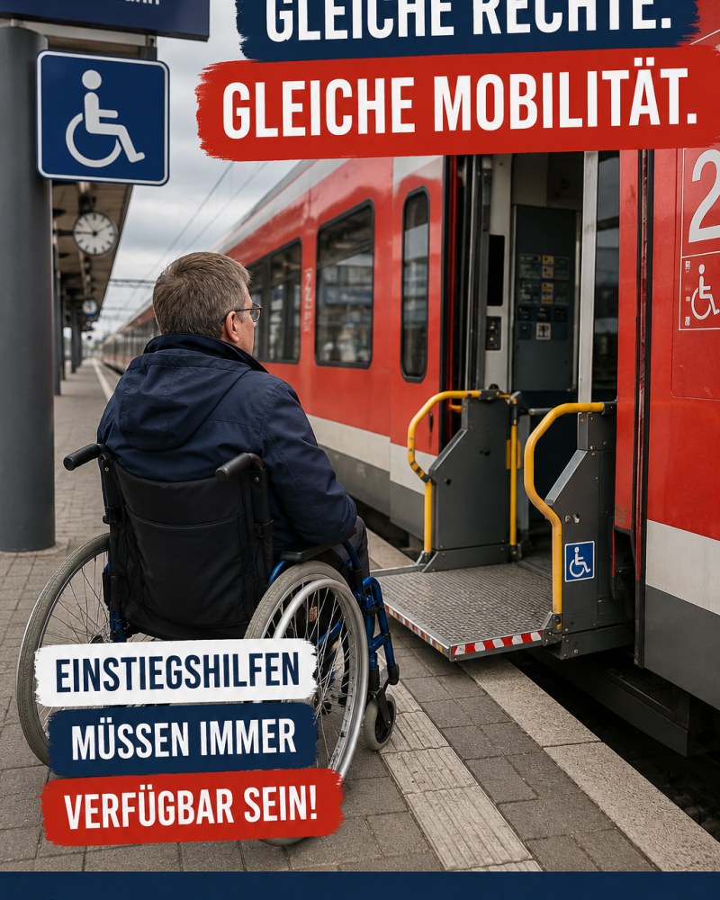 Einstiegshilfen bei der Deutschen Bahn